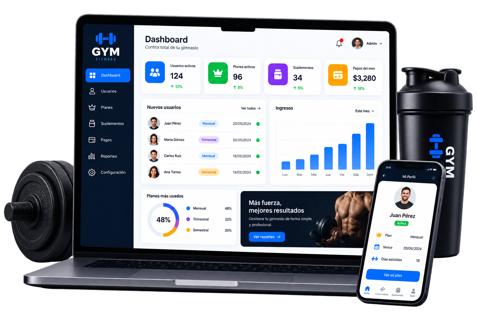 Programa web para GYM